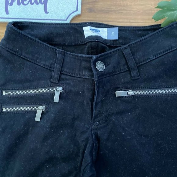 Old Navy Rockstar Skinny Jeans SZ 0P Women Black - Picture 2 of 8